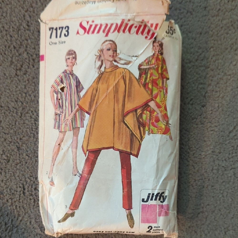 Simplicity 7173 Jiffy Vintage 1960's Sewing Pattern